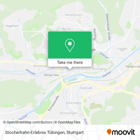 Stocherkahn-Erlebnis Tübingen map