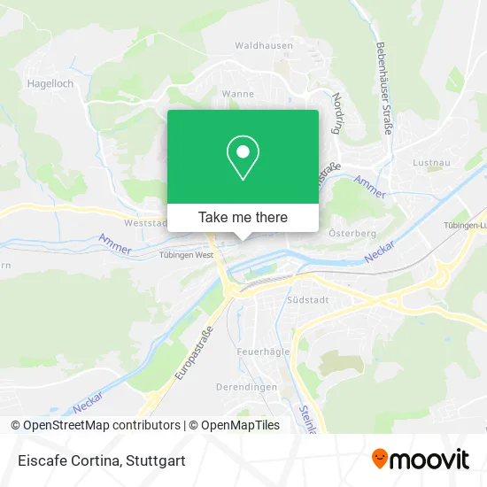 Карта Eiscafe Cortina