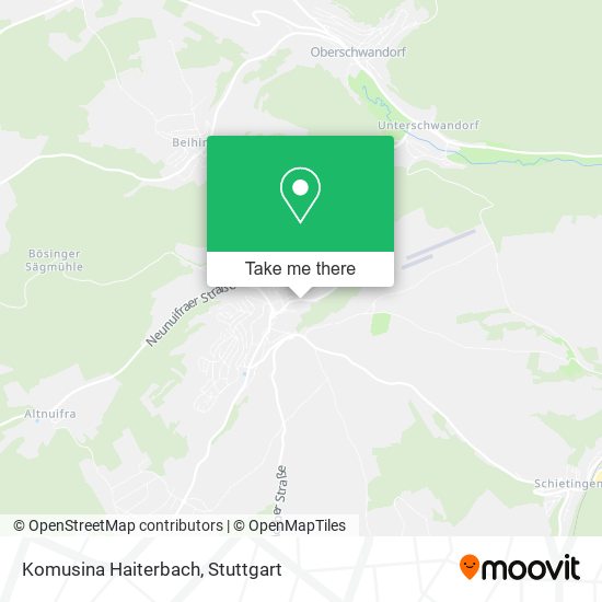Komusina Haiterbach map