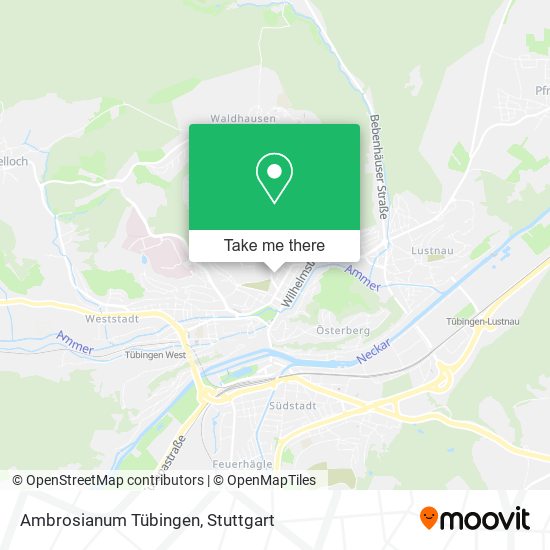 Ambrosianum Tübingen map