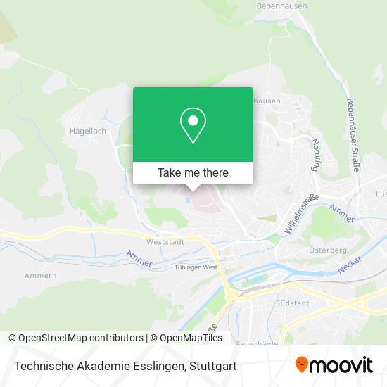 Technische Akademie Esslingen map