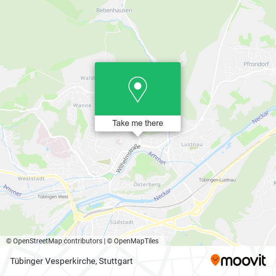 Tübinger Vesperkirche map