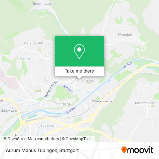 Aurum Manus Tübingen map
