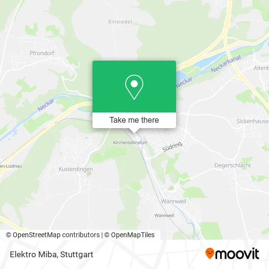 Карта Elektro Miba