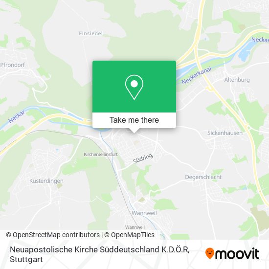 Neuapostolische Kirche Süddeutschland K.D.Ö.R map