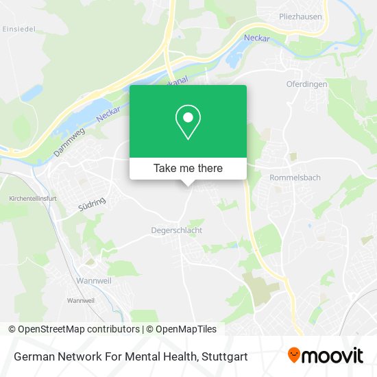 German Network For Mental Health map