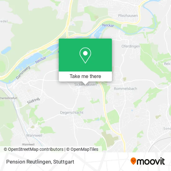Карта Pension Reutlingen