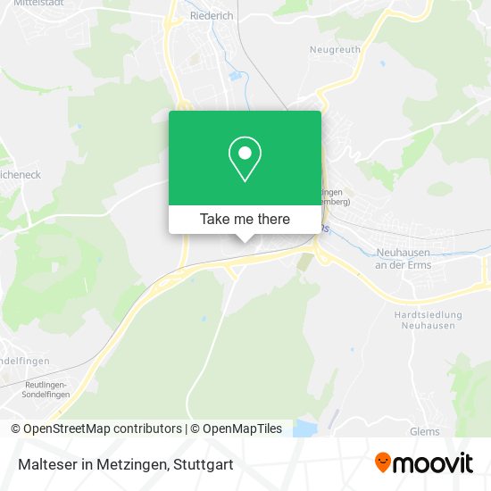 Malteser in Metzingen map