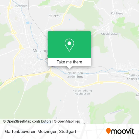 Карта Gartenbauverein Metzingen