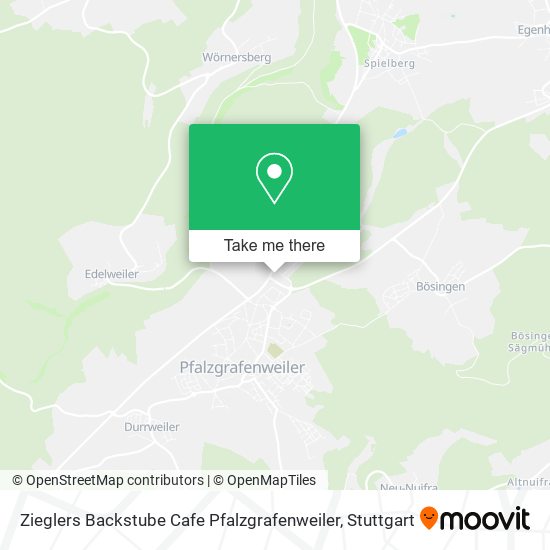 Карта Zieglers Backstube Cafe Pfalzgrafenweiler