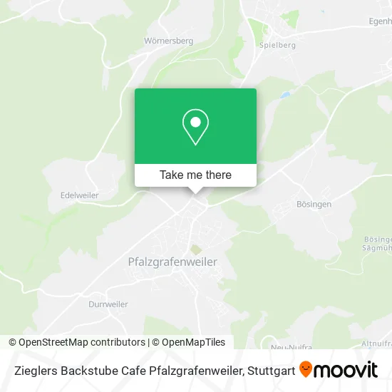 Карта Zieglers Backstube Cafe Pfalzgrafenweiler