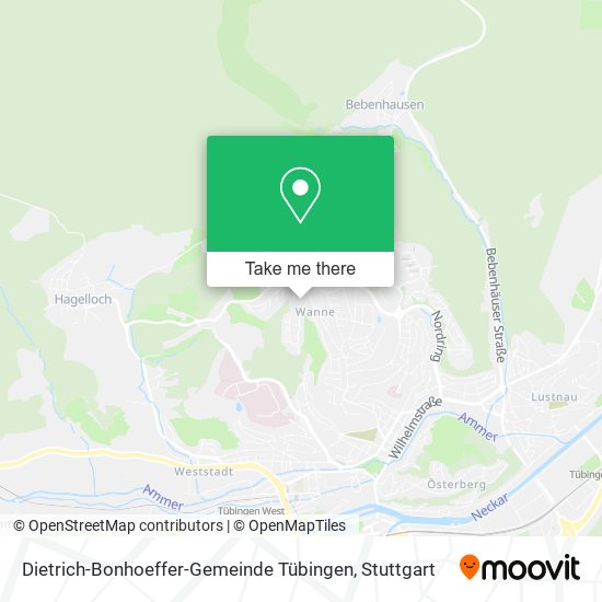 Dietrich-Bonhoeffer-Gemeinde Tübingen map