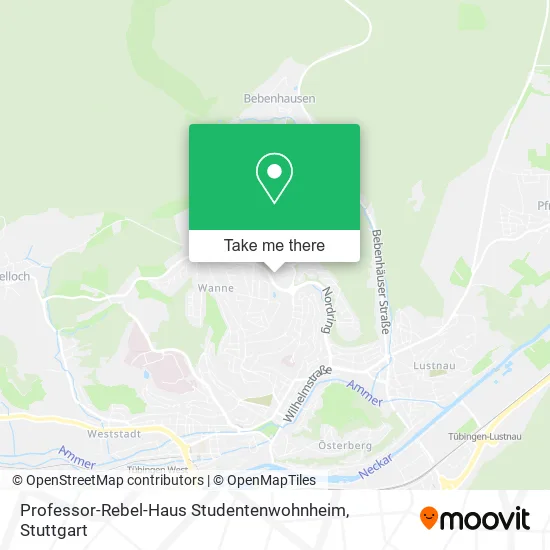 Карта Professor-Rebel-Haus Studentenwohnheim