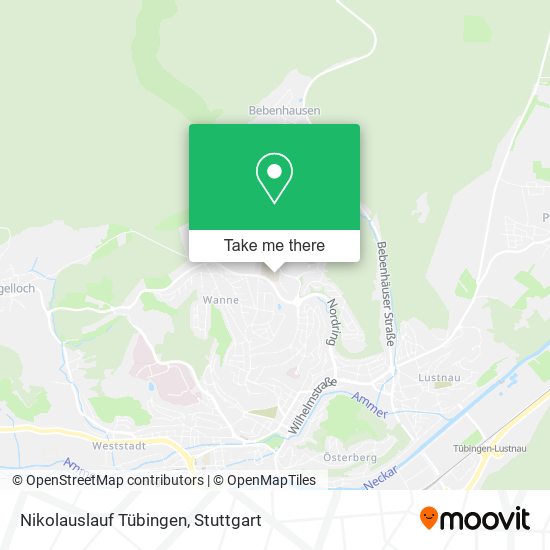 Nikolauslauf Tübingen map