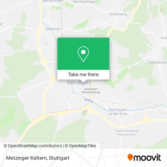 Карта Metzinger Keltern