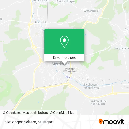 Карта Metzinger Keltern