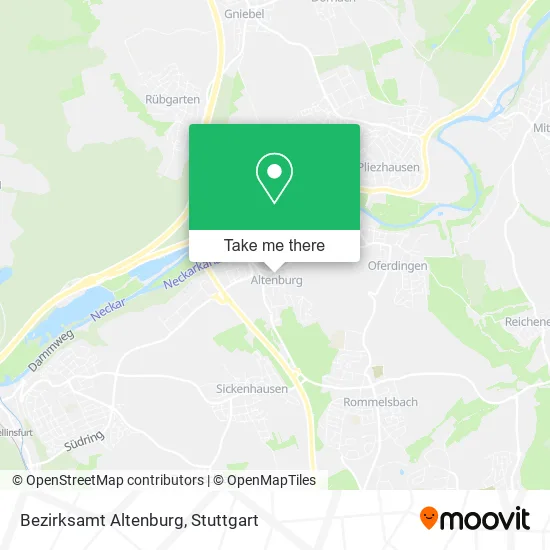 Карта Bezirksamt Altenburg