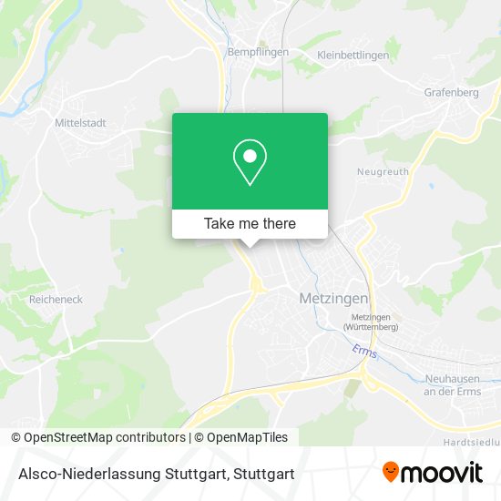 Alsco-Niederlassung Stuttgart map