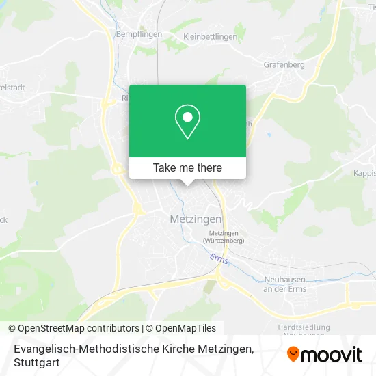 Карта Evangelisch-Methodistische Kirche Metzingen