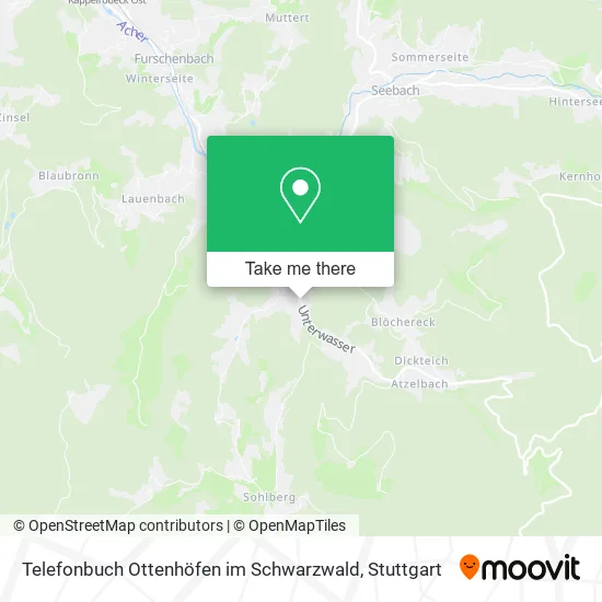 Карта Telefonbuch Ottenhöfen im Schwarzwald