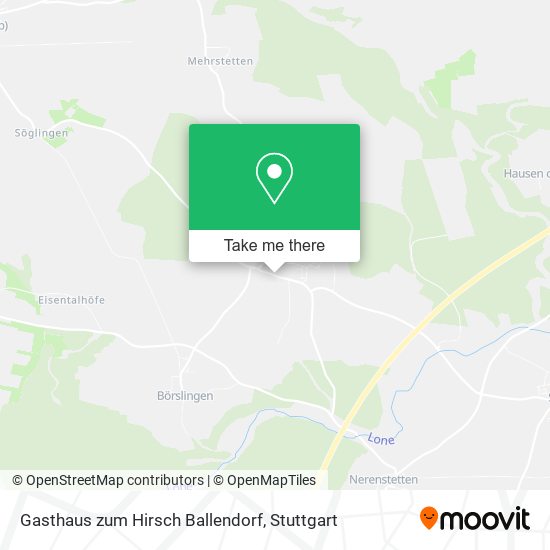 Карта Gasthaus zum Hirsch Ballendorf