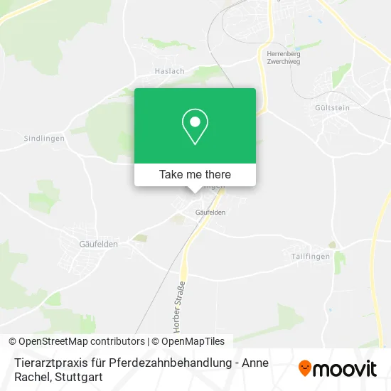 Карта Tierarztpraxis für Pferdezahnbehandlung - Anne Rachel