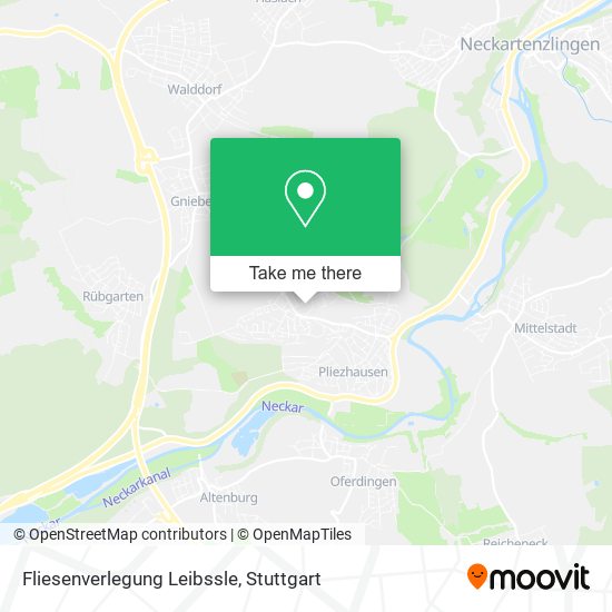 Fliesenverlegung Leibssle map