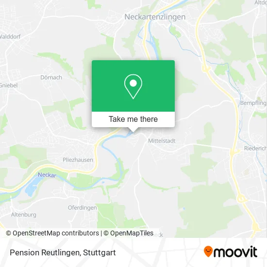 Карта Pension Reutlingen