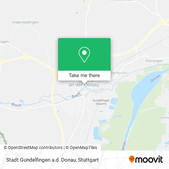 Карта Stadt Gundelfingen a.d. Donau