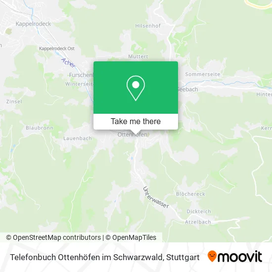 Карта Telefonbuch Ottenhöfen im Schwarzwald
