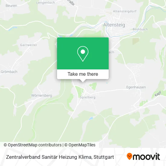 Карта Zentralverband Sanitär Heizung Klima