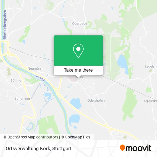 Карта Ortsverwaltung Kork