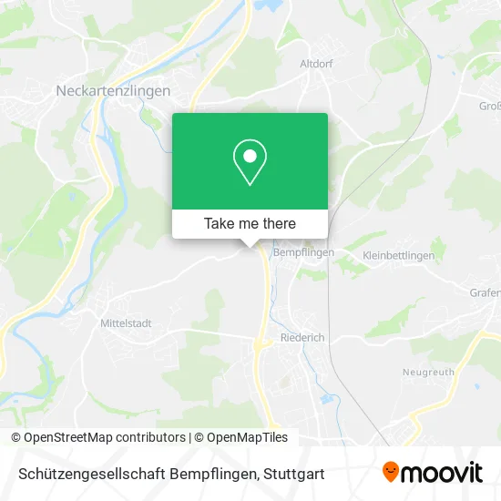 Карта Schützengesellschaft Bempflingen