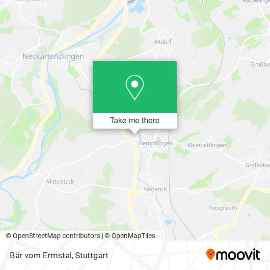 Карта Bär vom Ermstal