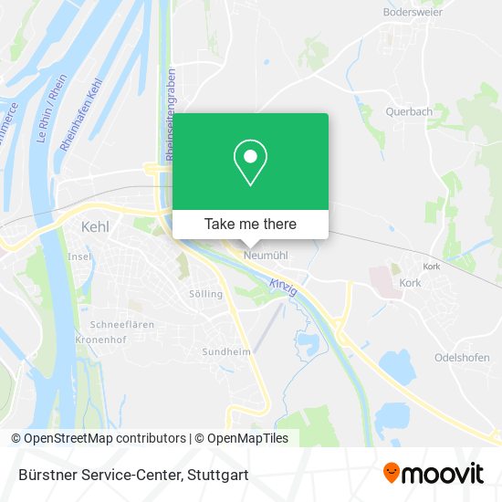 Bürstner Service-Center map