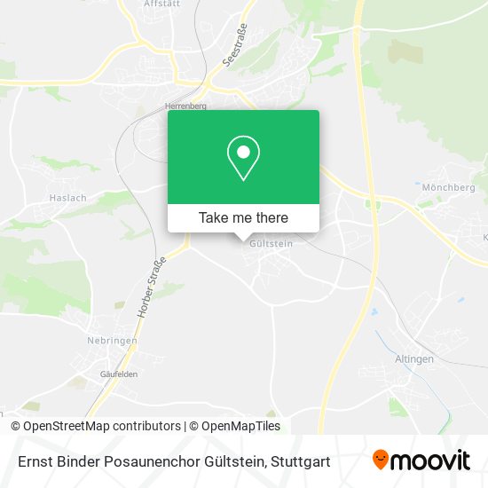 Ernst Binder Posaunenchor Gültstein map