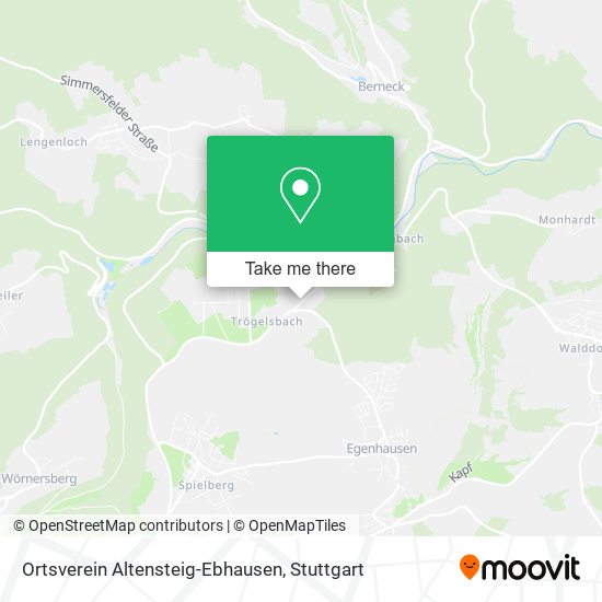 Ortsverein Altensteig-Ebhausen map