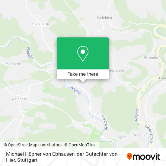 Michael Hübner von Ebhausen, der Gutachter von Hier map