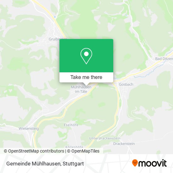 Gemeinde Mühlhausen map