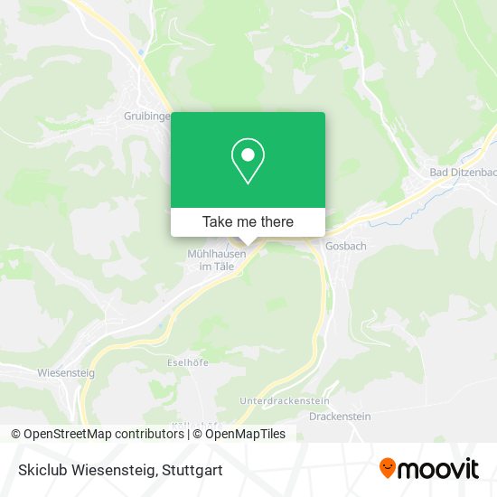 Skiclub Wiesensteig map