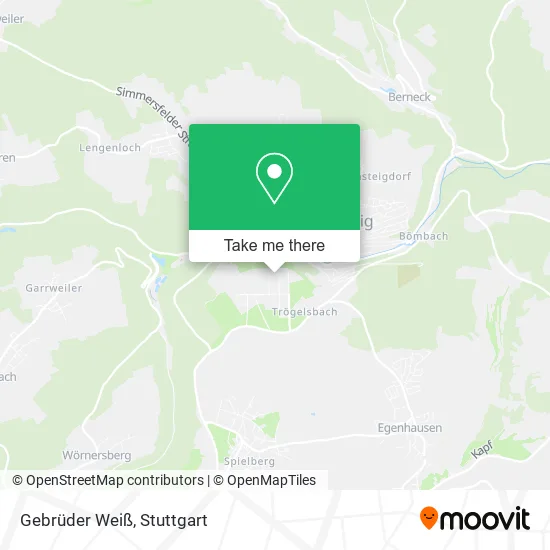 Карта Gebrüder Weiß