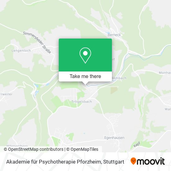 Akademie für Psychotherapie Pforzheim map