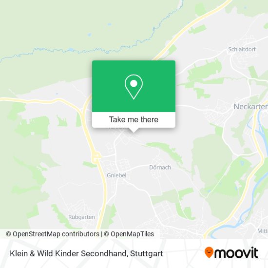 Klein & Wild Kinder Secondhand map
