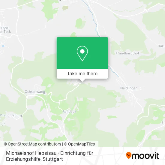 Карта Michaelshof Hepsisau - Einrichtung für Erziehungshilfe