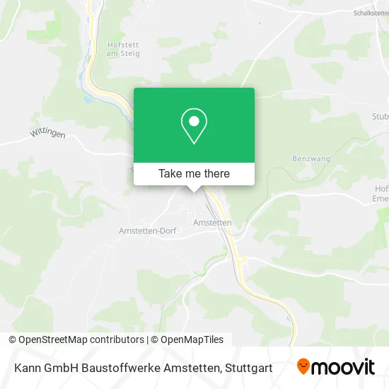 Карта Kann GmbH Baustoffwerke Amstetten
