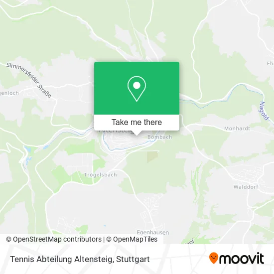 Карта Tennis Abteilung Altensteig