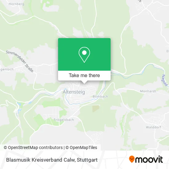 Карта Blasmusik Kreisverband Calw