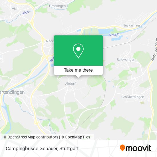 Campingbusse Gebauer map