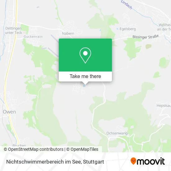 Nichtschwimmerbereich im See map