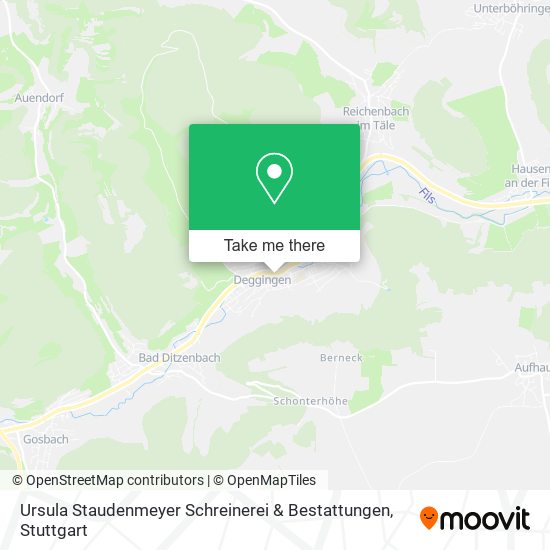 Ursula Staudenmeyer Schreinerei & Bestattungen map